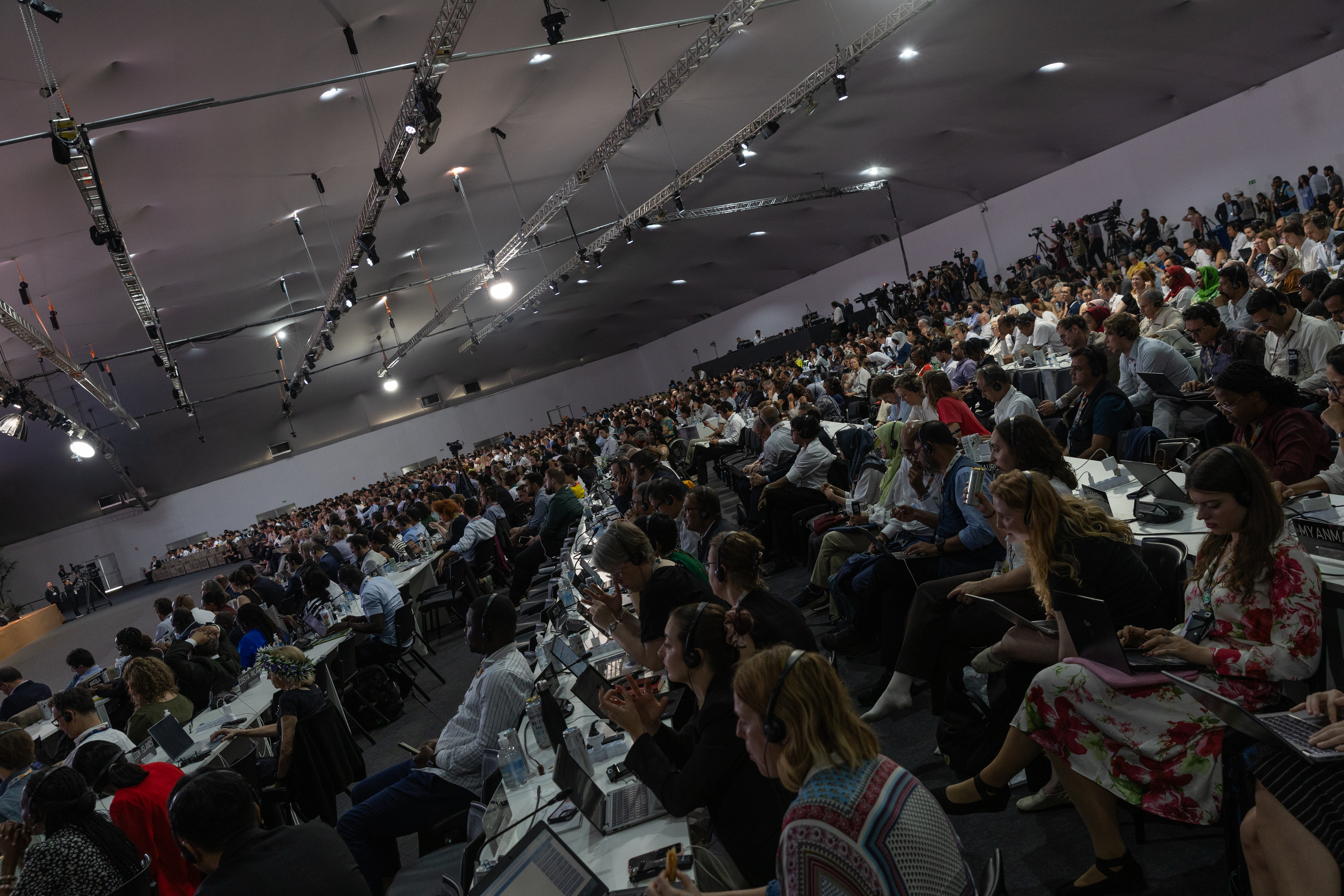UN climate summit plenary hall